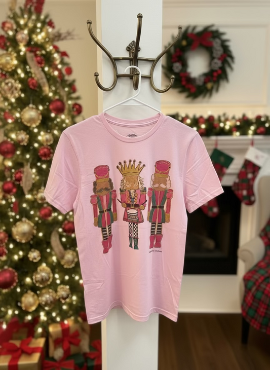 Faceless Nutcracker Pink Tee