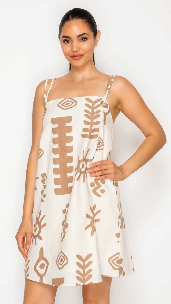 Santorini Sunplay Mini Dress