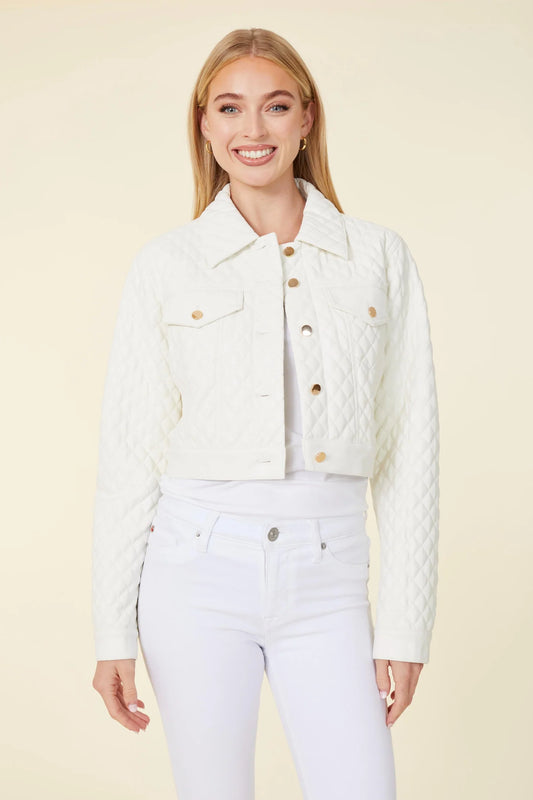 Vegan Leather Cropped Jacket