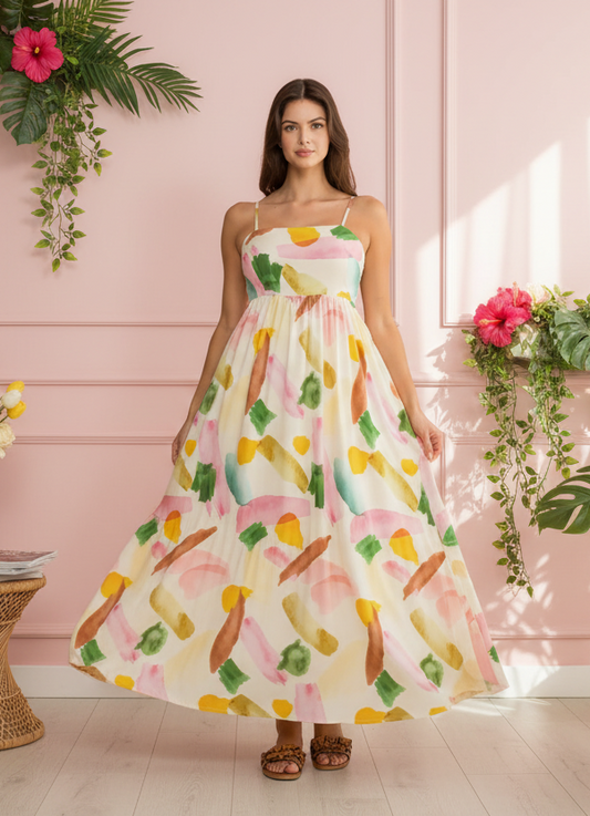 Nympha Bloom Maxi Dress