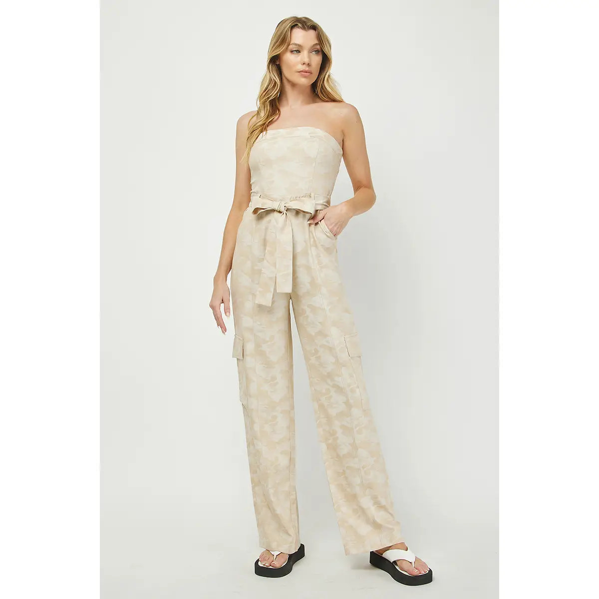 Camo Tube Cargo Jumpsuit