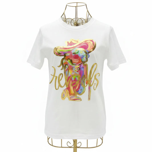 Gold Foil Colorful Colonel Rebel Tshirt