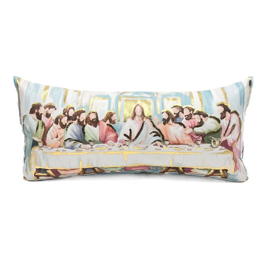 The Last Supper Gold Foil Pillow