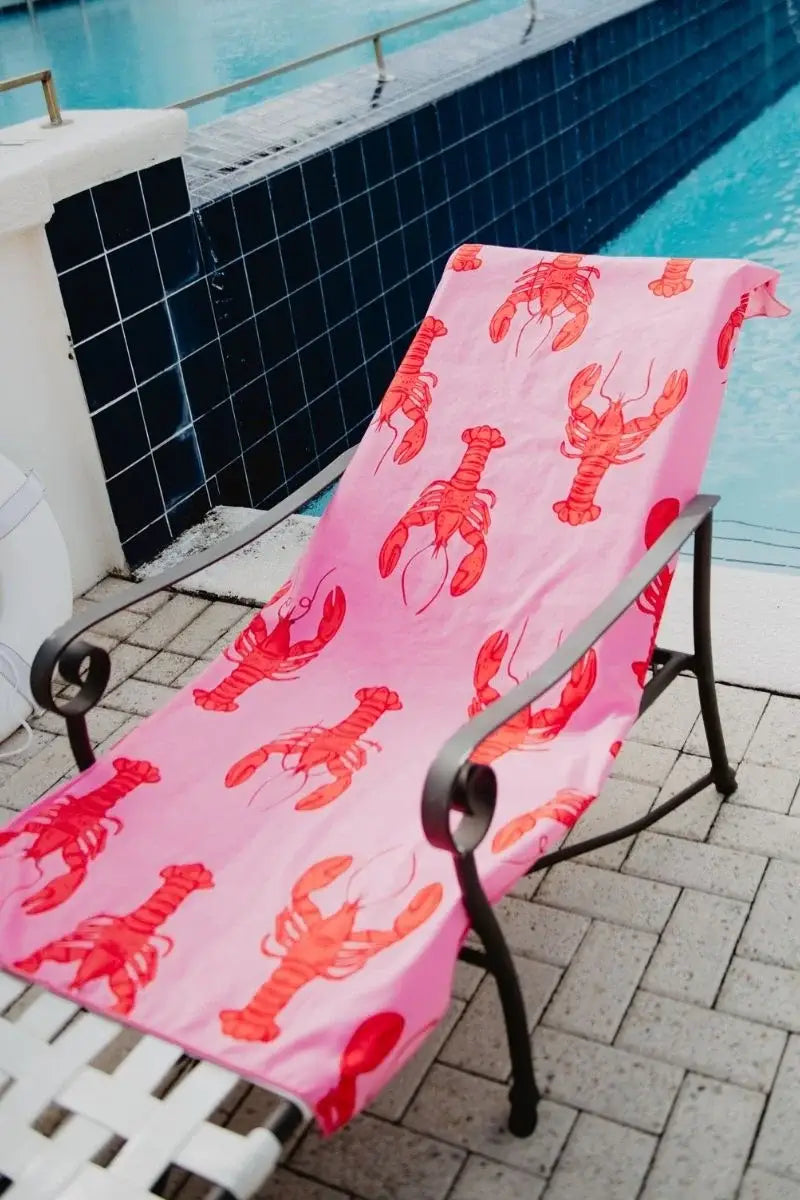 Lobster Wholesale Quick Dry Reversible Pool Towel