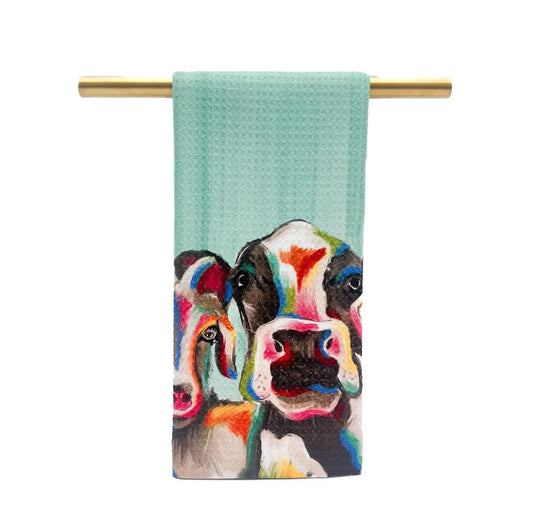 Farm Friends Tea Towel - Fall Hand Towel - Farm Hand Towel
