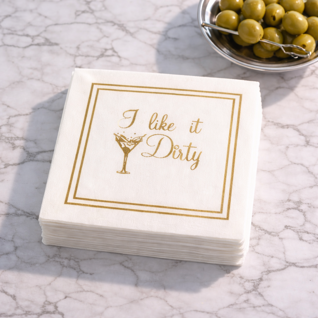 Linen-Feel Cocktail Napkins