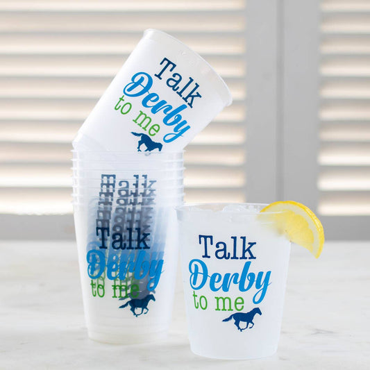 Talk Derby To Me Party Cups  16oz   Set of 10