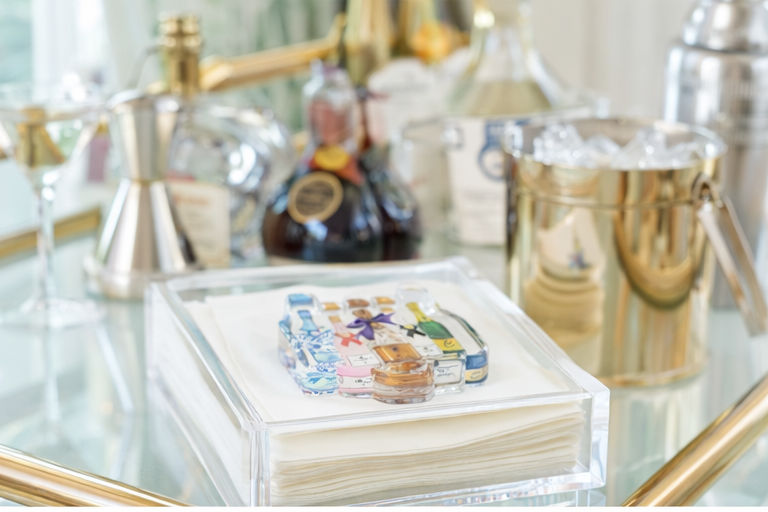 Acrylic Napkin Weight, Celebrate