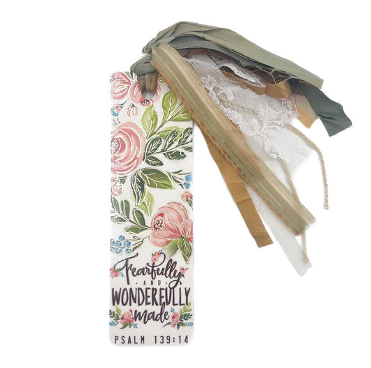 Wonderfully Made Tassel Bible Bookmark