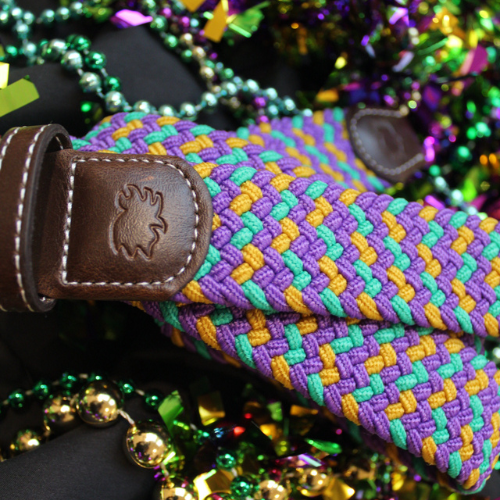 The Krewe Woven Elastic Stretch Belt